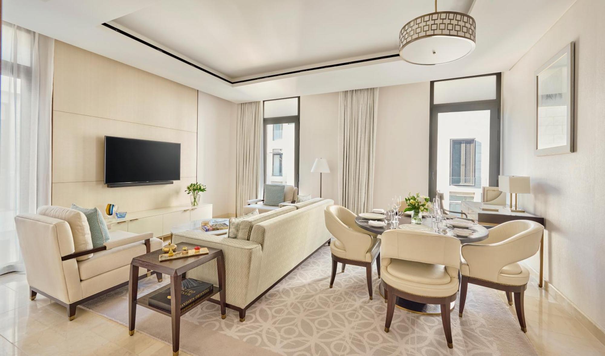 Mandarin Oriental, Doha Hotel Exterior photo A suite at the hotel